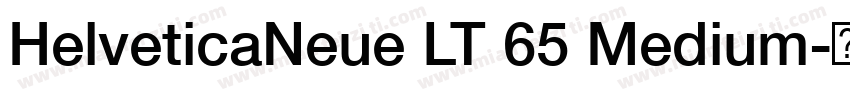 HelveticaNeue LT 65 Medium字体转换